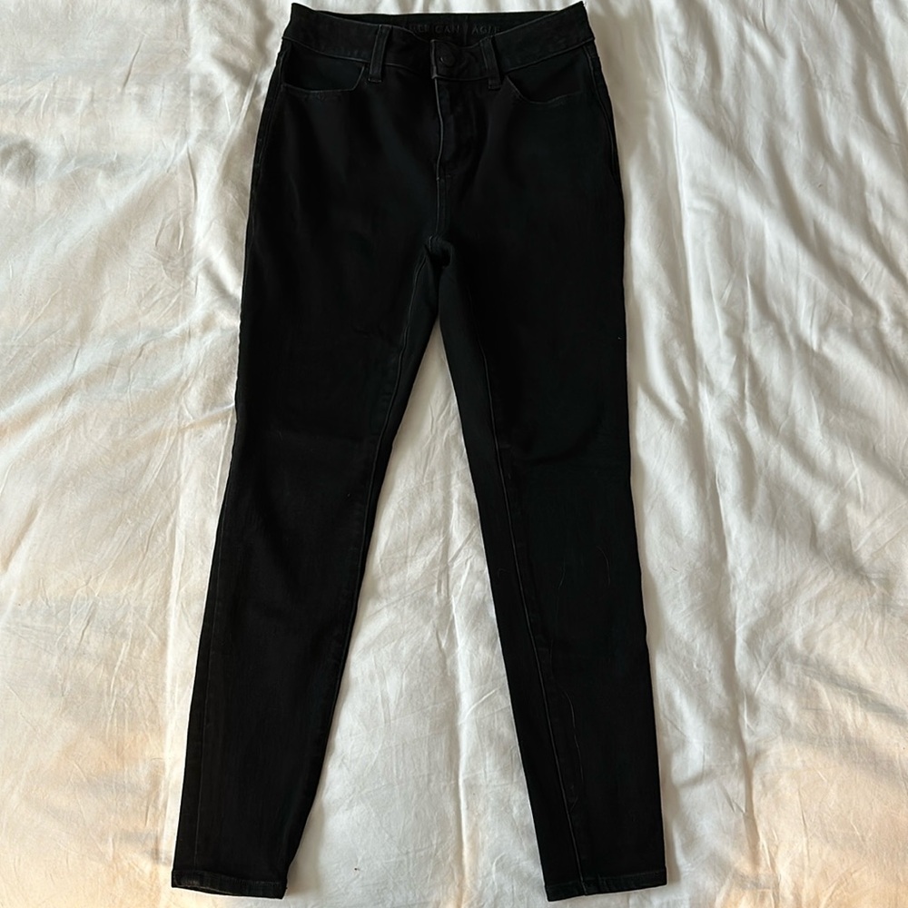 American eagle black skinny jeans